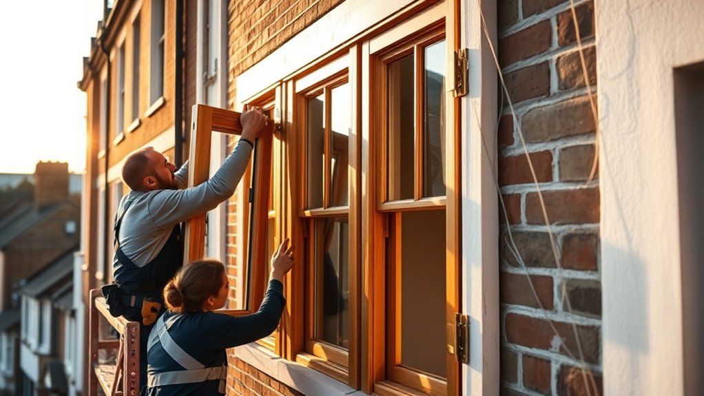 Wooden Window Installation Wembley