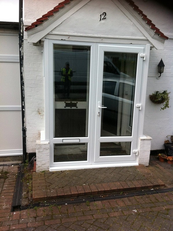 uPVC French doors fitted as front entrance in Wembley